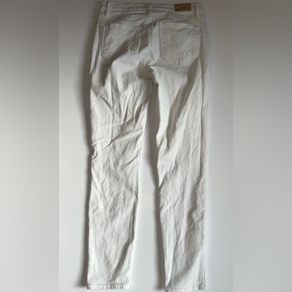 Paige Hoxton Ankle Skinny Jeans Women’s 28 White Stretch Denim Made In USA - Picture 5 of 7